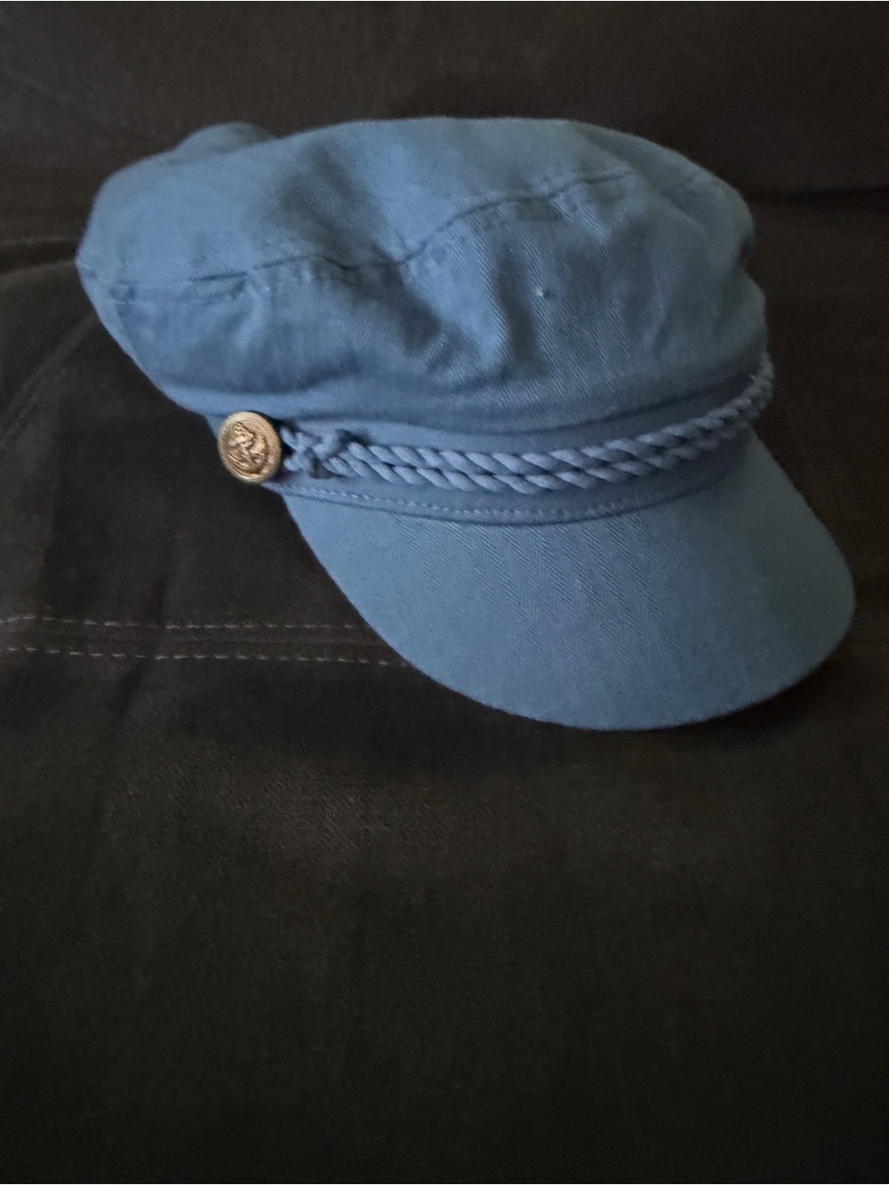 Vintage Epoch Blue Braided Fisherman Cap